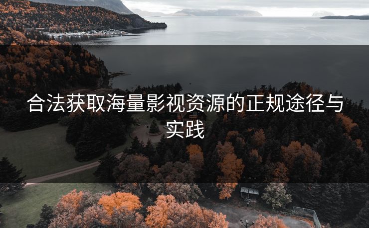 合法获取海量影视资源的正规途径与实践